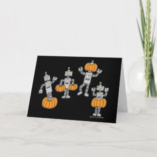 Roboter und Pumpkins Karte