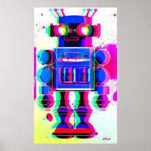 Roboter-Verdächtiger Nummer 4 Poster