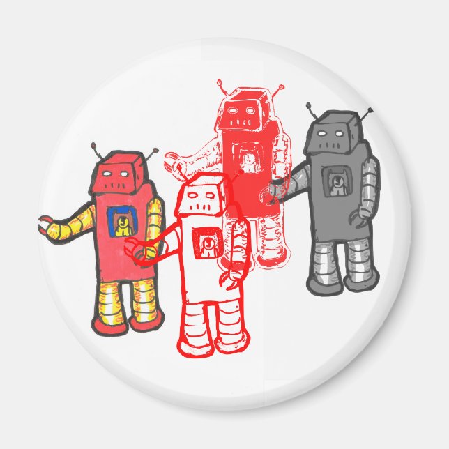 Roboter vier magnet (Vorne)