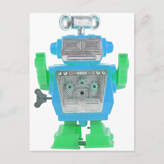 Roboter X-16 Postkarte (Vorderseite)