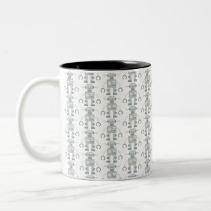 Roboter Zweifarbige Tasse