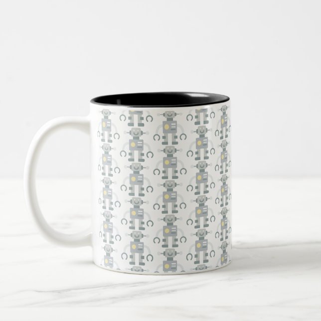 Roboter Zweifarbige Tasse (Links)