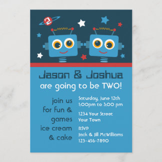 Roboter-Zwillings-2. Einladung