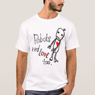 Roboterbedarfs-Liebe auch. mit Logo T-Shirt
