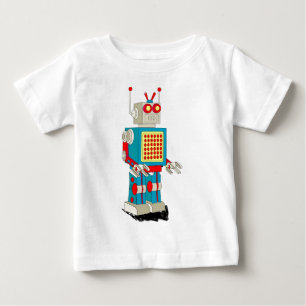 Robotercharakter-Cartoon Baby T-shirt