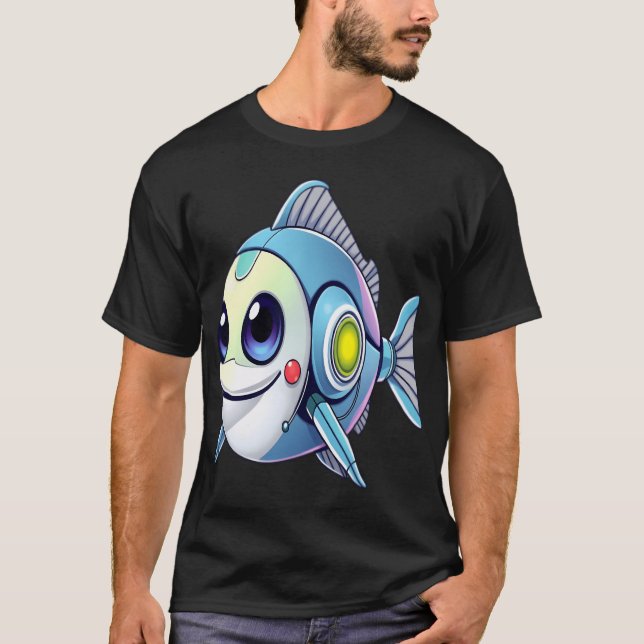 Roboterfisch T-Shirt (Vorderseite)