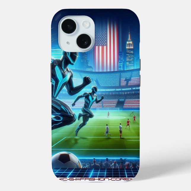 Roboterfußball auf einer Iphone-Hülle!  Case-Mate iPhone Hülle (Rückseite)