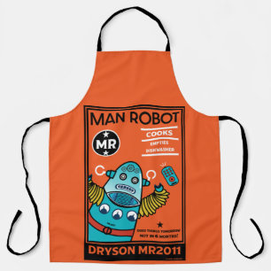 Robotergeschenke für Jubiläum oder Hochzeit Schürze