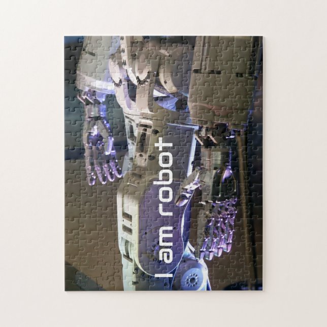 Roboterhände  puzzle (Vertikal)