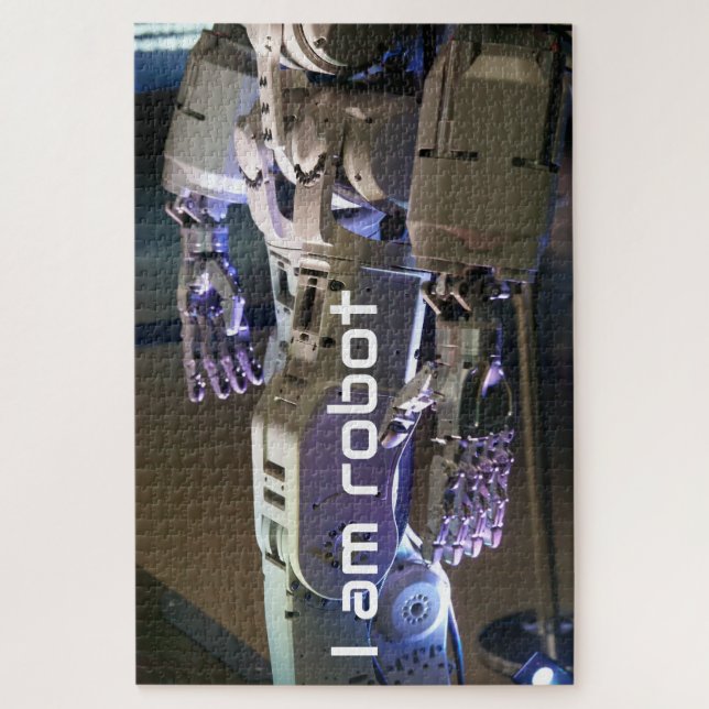 Roboterhände  puzzle (Vertikal)