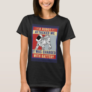 Roboterhund Wortspiel Robotik Roboterbauer Retro V T-Shirt
