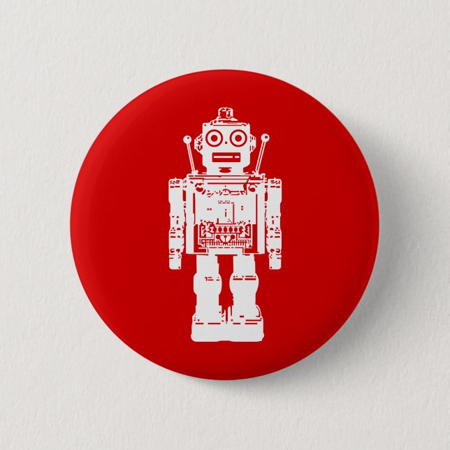 Roboterknopf Button (Vorderseite)