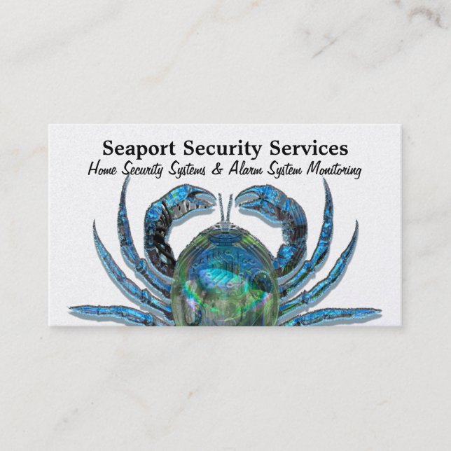 Roboterkrabbe auf Gold berufliches 3,5" x 2,0" Visitenkarte (Vorderseite)