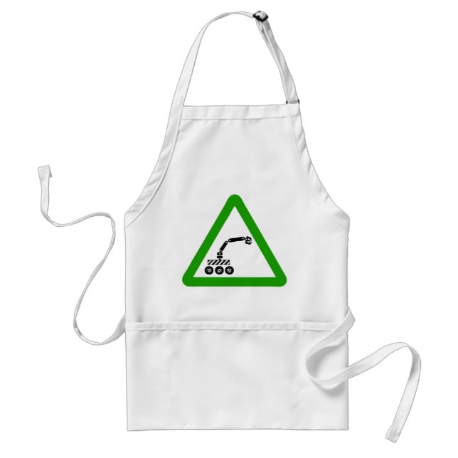 Roboterkreuzungswarnschild Schürze (Vorne)