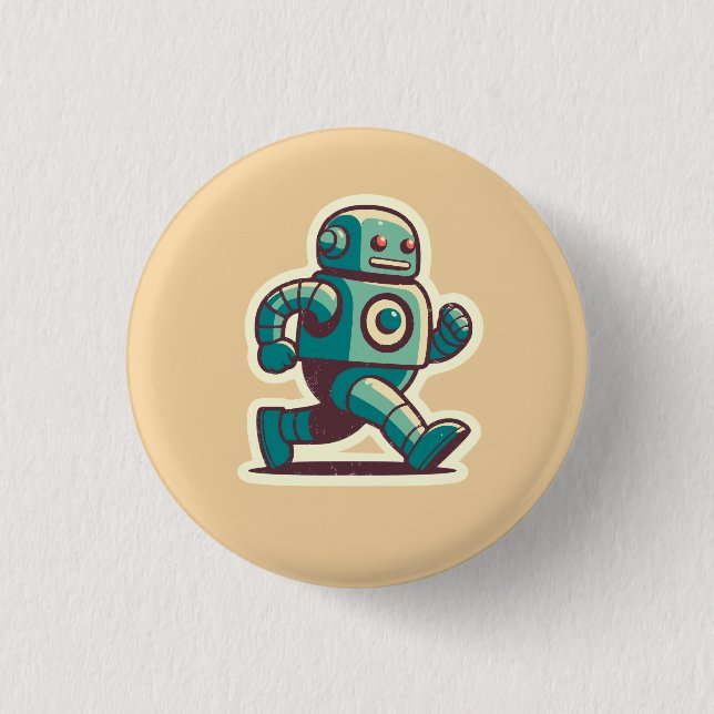 Roboterläufer Button (Vorderseite)