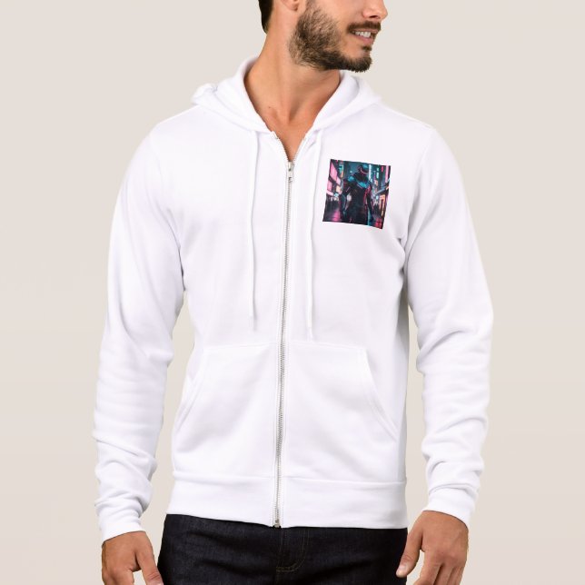Robotersamurai Hoodie (Vorderseite)