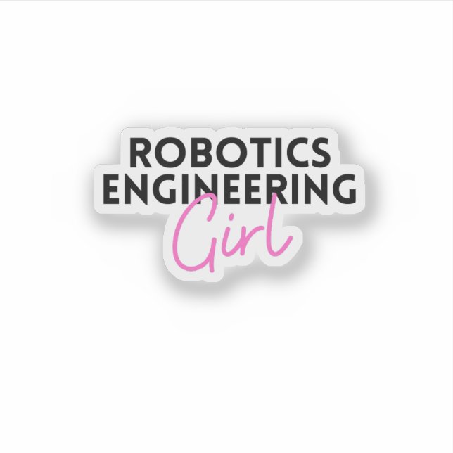 Robotertechnik Aufkleber (Vorderseite)