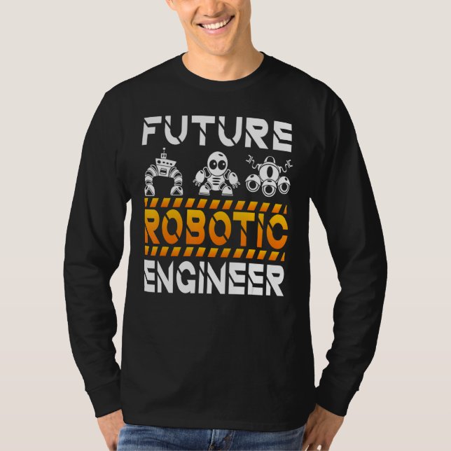 Robotertechnik Kids Men Future Roboter T-Shirt (Vorderseite)