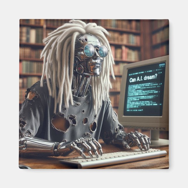 Robotertypen auf Tastatur Magnet (Vorne)