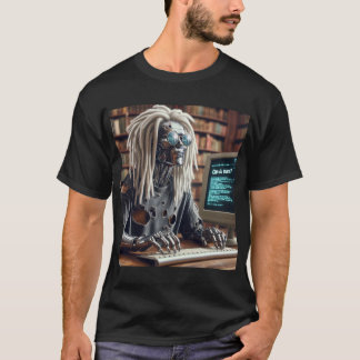 Robotertypen auf Tastatur T-Shirt