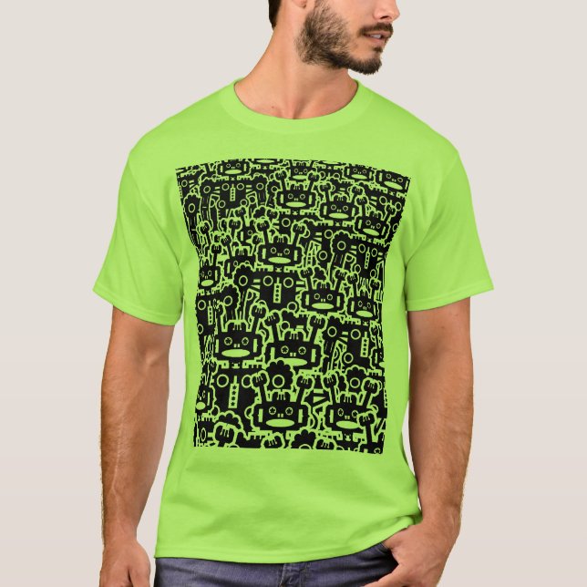 Robotervielfalt - Maßgeschneidert T-Shirt (Vorderseite)