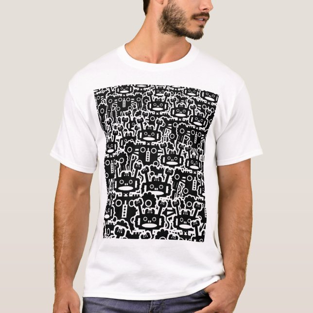 Robotervielfalt - Maßgeschneidert T-Shirt (Vorderseite)