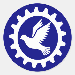 RobotFreedom.com Runder Aufkleber