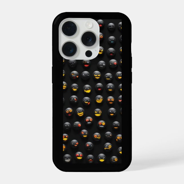 Robotic Emojis iphone 15 pro case iPhone Hülle (Rückseite)