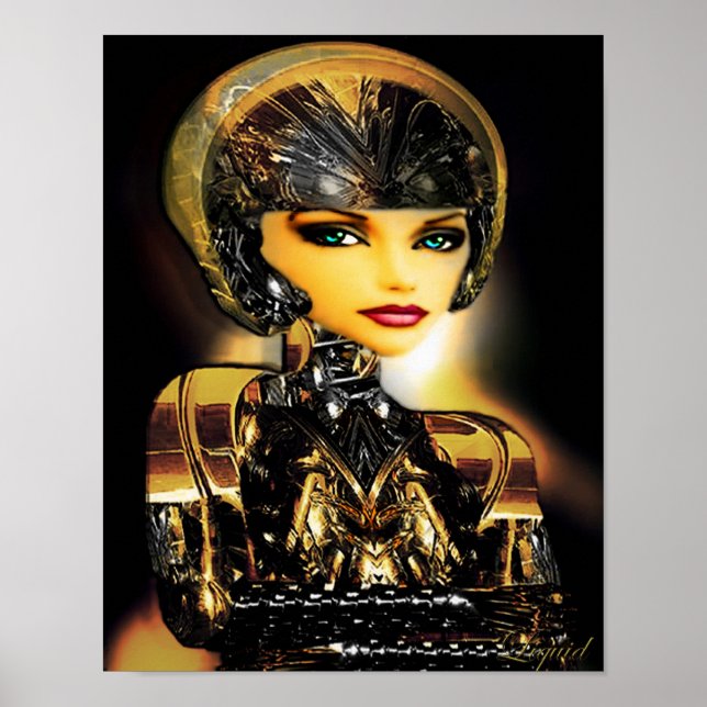 Robotica auf Leinwand Poster (Vorne)