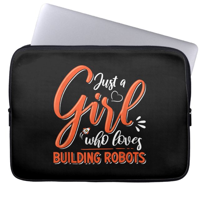 Robotics Engineer Robot Lover Engineering Girl Rob Laptopschutzhülle (Vorderseite)