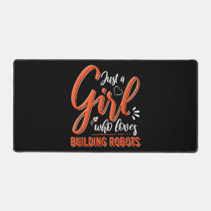 Robotics Engineer Robot Lover Engineering Girl Rob Schreibtischunterlage