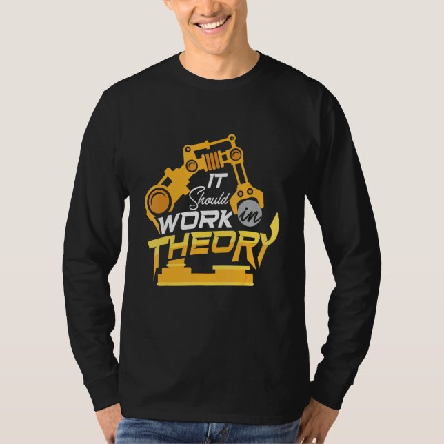 Robotics Machine Learning Robotik Engineeri T-Shirt (Vorderseite)