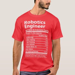 Robotik Engineer Ernährung und Undeni T-Shirt