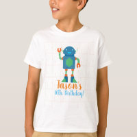 Robotik-Geburtstags-Shirts für Jungen