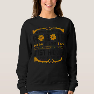 Robotik-Ingenieur Vintage Ein Tag Ohne Roboter Sweatshirt