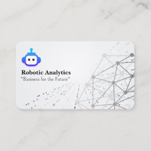 Robotik KI Netzwerk Hintergrund Visitenkarte