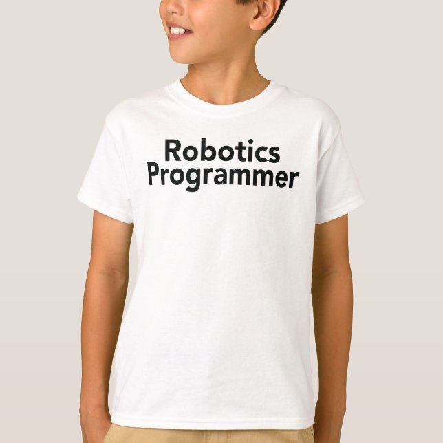 Robotik-Programmierer T-Shirt (Vorderseite)