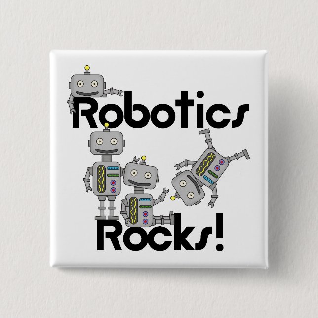 Robotik Rocks Button (Vorderseite)