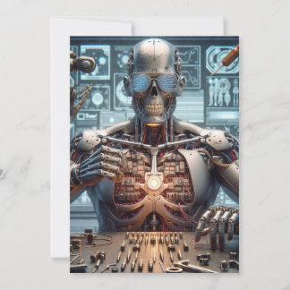 Robotingenieur Feiertagskarte