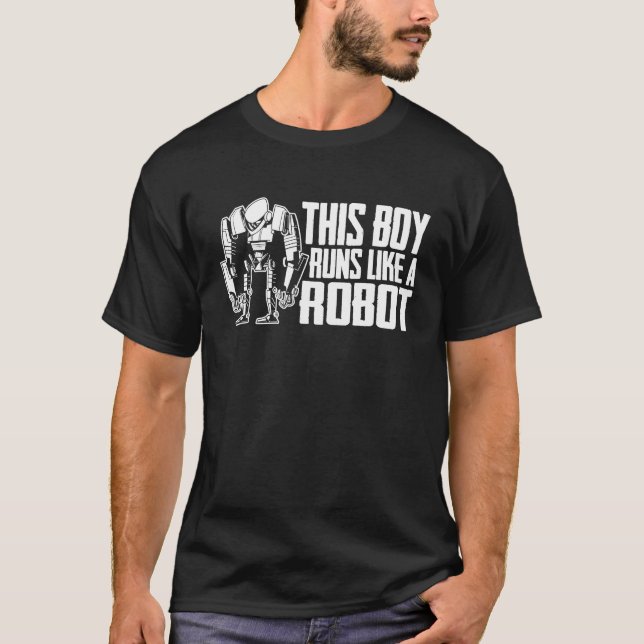 Robots Boy Artificial Intelligence Ai Robotics T-Shirt (Vorderseite)