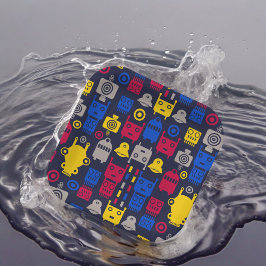 Robots-Cartoon-Muster Pappteller