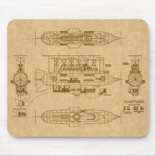 Robur's Albatross von "Meister der Welt" Mousepad