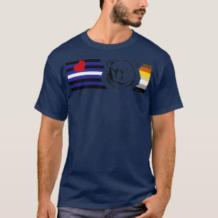 ROBUST BEAR BANDS BLACK LEATHER T-Shirt