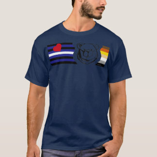 ROBUST BEAR BANDS BLACK LEATHER T-Shirt