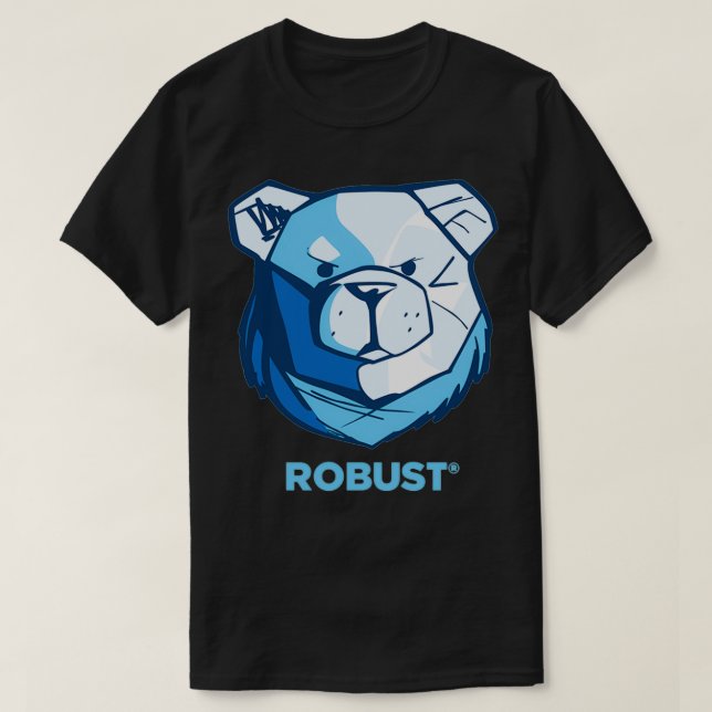 ROBUST BEAR COLORED BLUE T-Shirt (Design vorne)