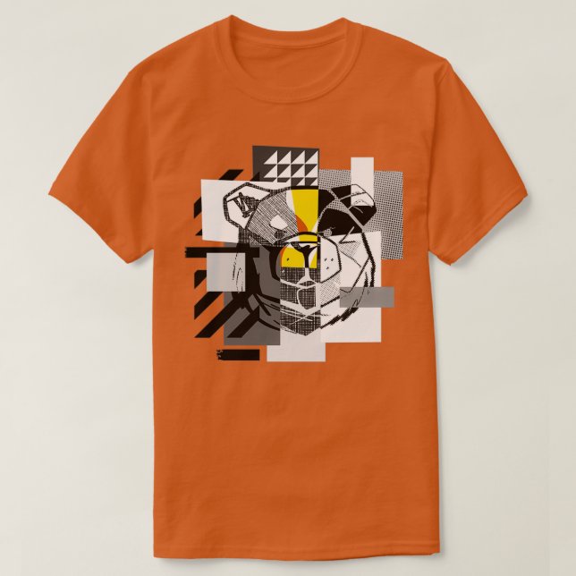 ROBUST BEAR PATCHWORT T-Shirt (Design vorne)