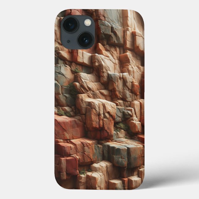 Robuste Canyon-Fels-Textur-Handyhülle - Erdiges Ro Case-Mate iPhone Hülle (Rückseite)