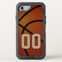 Robuste OTTERBOX-Basketball-iPhone-Hüllen mit Numm