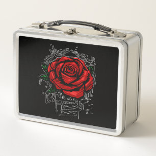 Robuste Rose Metall Brotdose