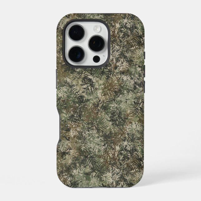 Robuste Tarnung Blätter Handyhülle iPhone Hülle (Rückseite)